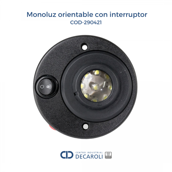 Monoluz orientable con interruptor