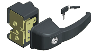 Cerradura para cabina con llave